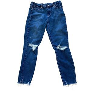 PAIGE Women's Skinny Jeans in Dark Blue